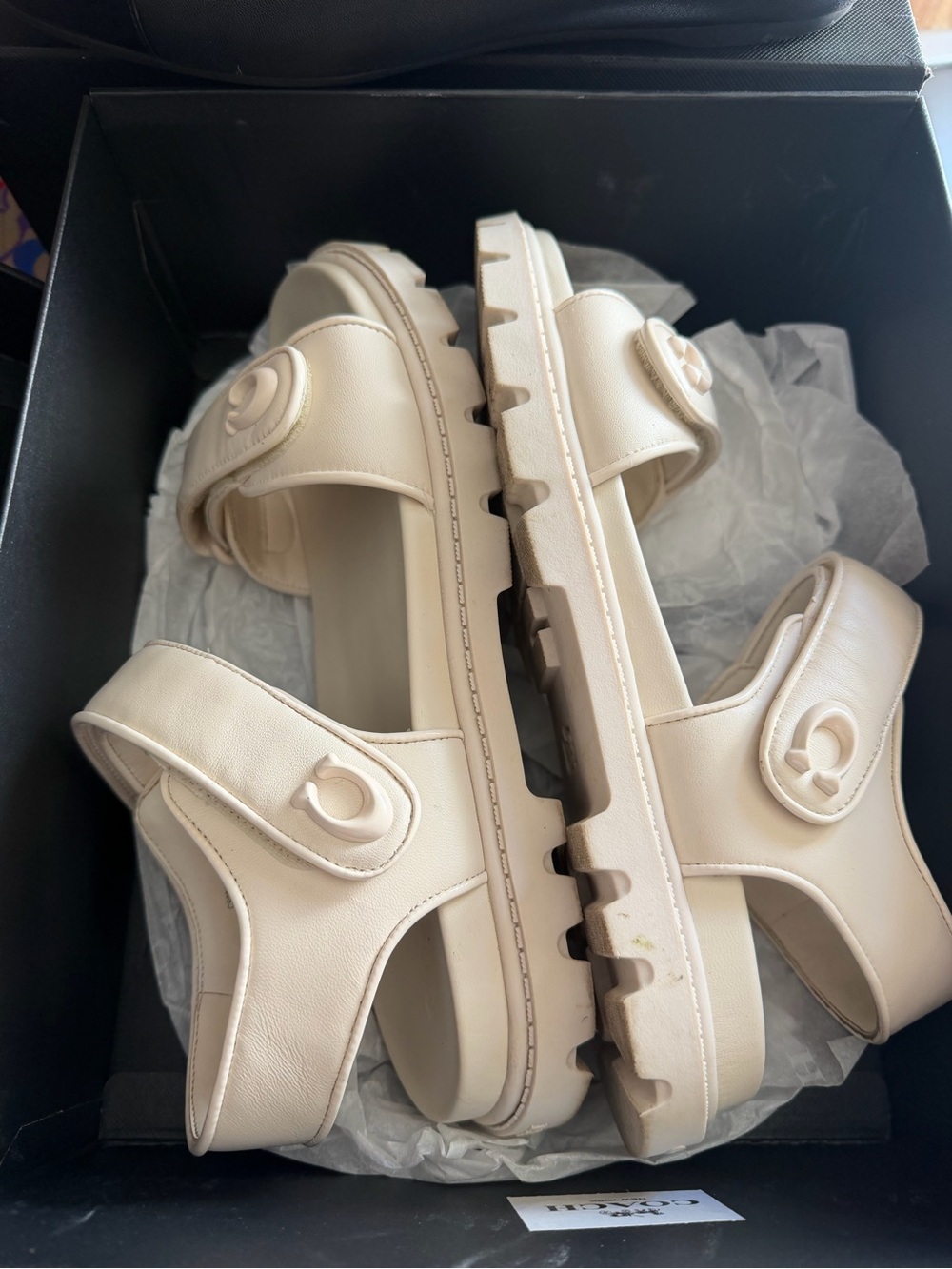 Women’s Cream Casual Slide Sandals
